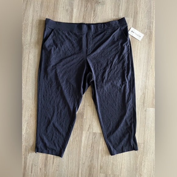 NWT ATHLETA Brooklyn Textured Ankle Pant Leopard Medieval Violet - Size 26 (3XL) - Picture 1 of 10